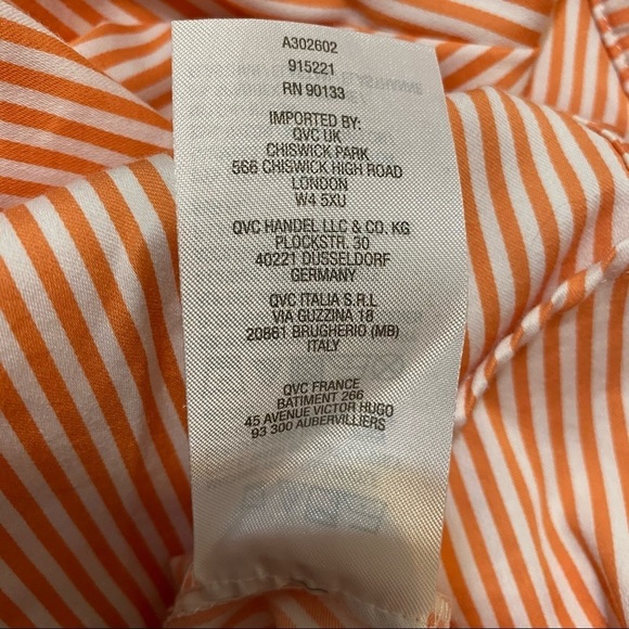 Linea by Louis Dell Olio 20W Striped Top - Picture 7 of 7